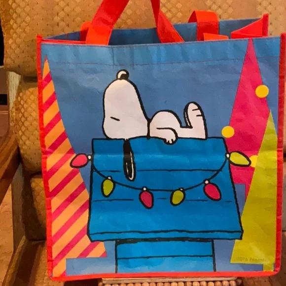 Peanuts Bags Peanuts Snoopy Doghouse Christmas Lights Reusable